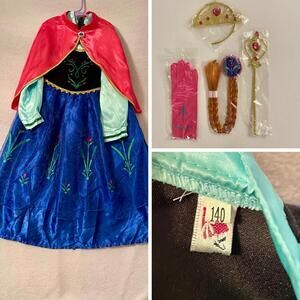 Disney Frozen Anna Costume and Accessories for Girls